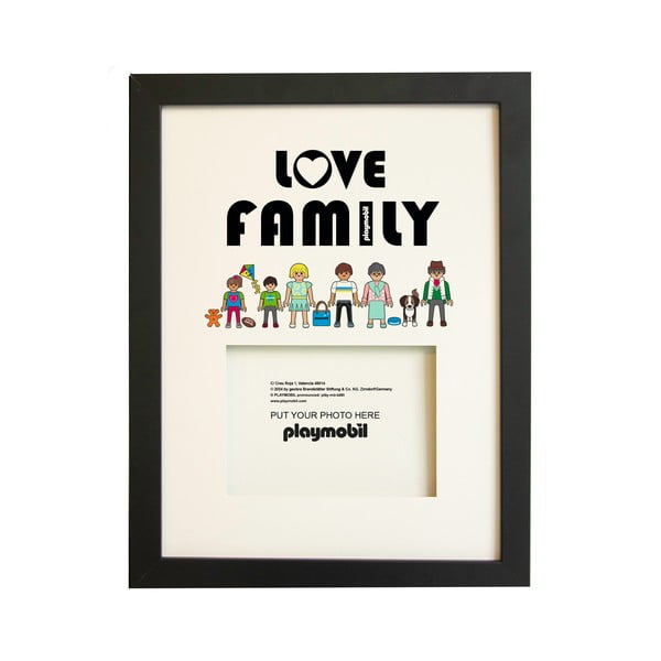 Melns piekarināms foto rāmis 30x40 cm Love Family – Playmobil