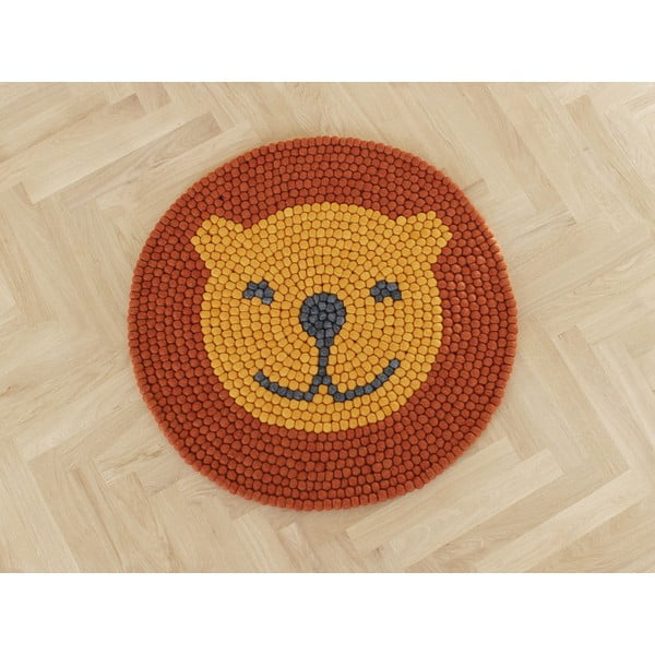 Wooldot Ball Rugs Lion paklājs, ⌀ 90 cm