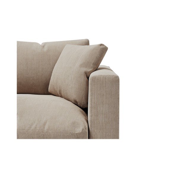 Krēmkrāsas velveta dīvāns 220 cm Comfy – Scandic-image-4