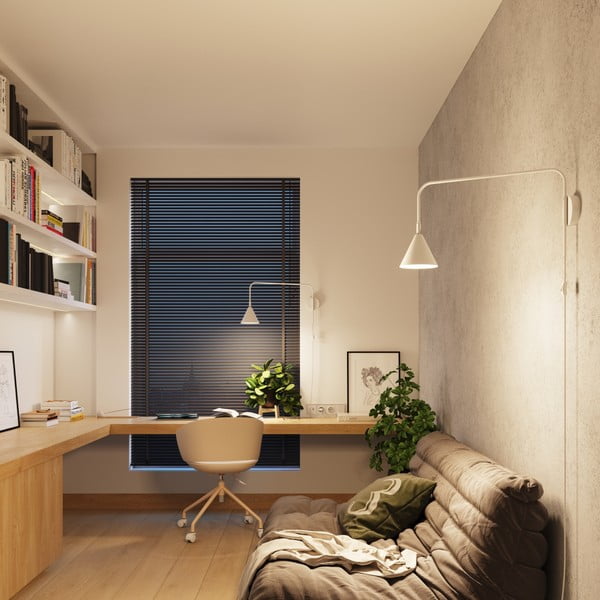 Balta sienas lampa ar vadu Zylo – Sollux-image-2