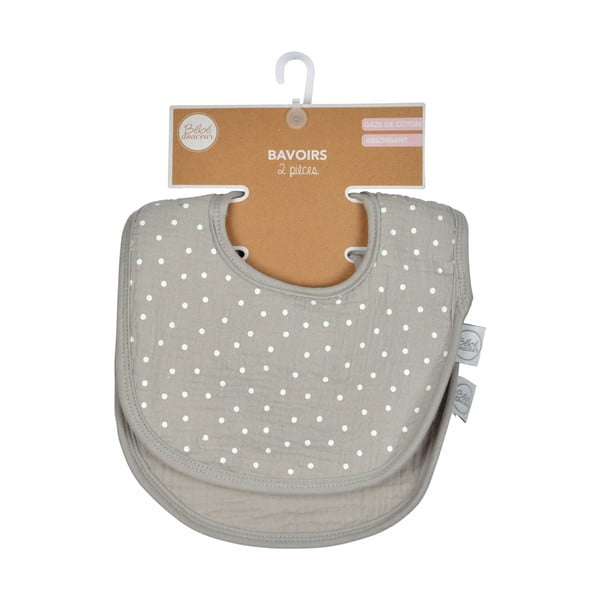 Pelēki muslīna krūšautiņi (2 gab.) – Bébé Douceur-image-3