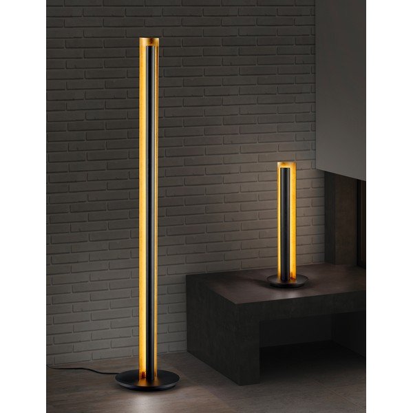 Melna LED stāvlampa ar regulējamu spilgtumu (augstums 142,5 cm) Texel – Trio-image-2