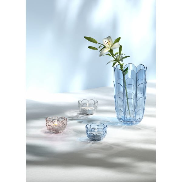 Gaiši zila stikla rokām darināta vāze (augstums 19 cm) Lily – Holmegaard-image-1