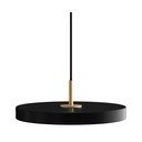 Melna LED piekaramā lampa ar metāla abažūru ø 31 cm Asteria Mini – UMAGE