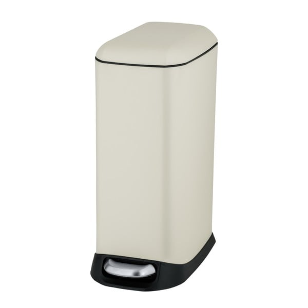 Krēmkrāsas tērauda atkritumu tvertne ar pedāli 20 l Design – Wenko