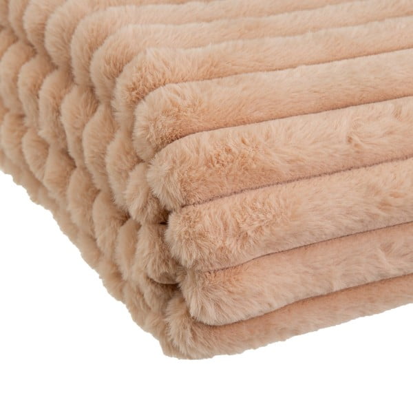 Gaiši brūns mikroplīša pleds 130x160 cm Fur Velvet – Casa Selección-image-2