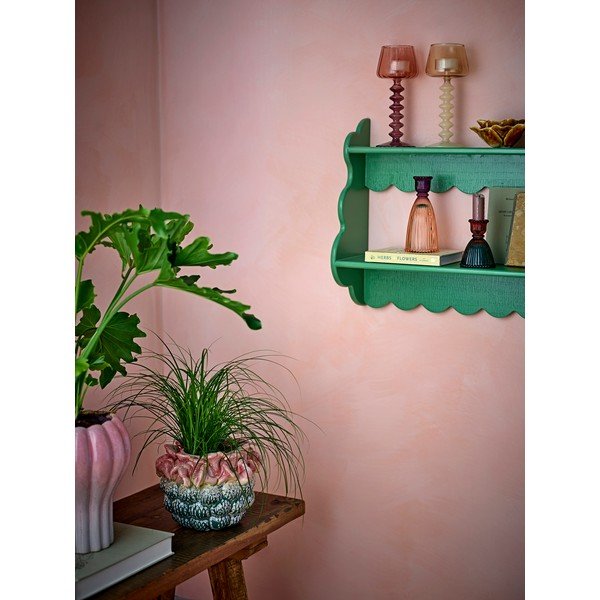Zaļš daudzlīmeņu egles masīvkoka sienas plaukts 49,5 cm Salla – Bloomingville-image-4