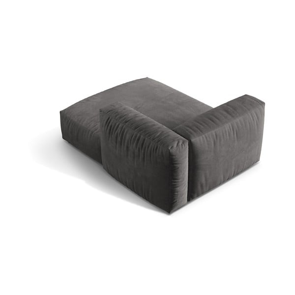 Pelēka samta modulārā dīvāna daļa (ar labo stūri) Martina – Micadoni -image-2