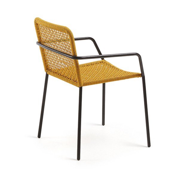 Dzeltens dārza krēsls Kave Home Boomer-image-3