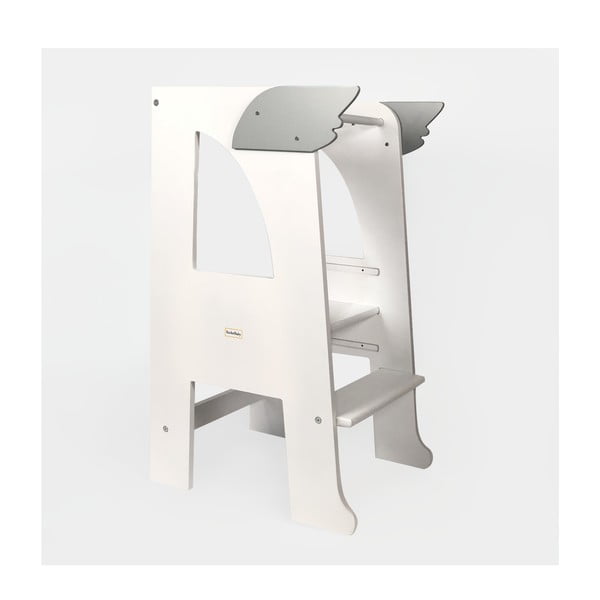 Balts bērnu kāpslītis Montessori – Rocket Baby-image-3