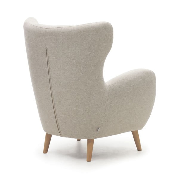 Bēšs atpūtas krēsls ar atzveltni Patio – Kave Home-image-4