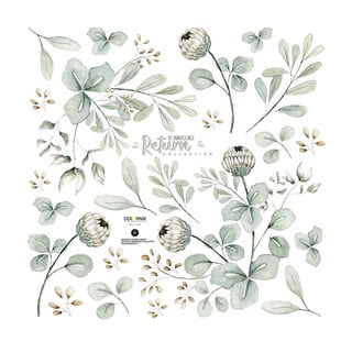 Sienas uzlīmju komplekts Dekornik Meadow Flowers Miniset