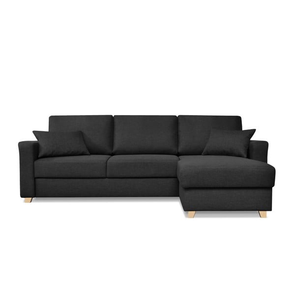 Melna dīvāns gulta Kosmopolītisks dizains Nice