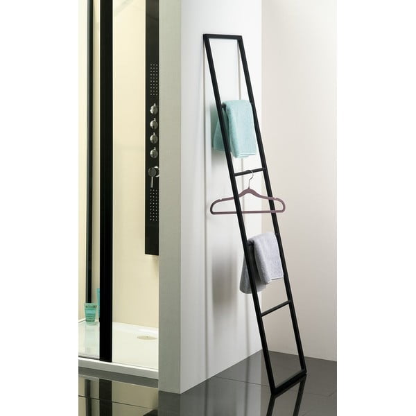 Matēti melna dekoratīvās kāpnes dvieļu žāvēšanai Ska – Sapho-image-1