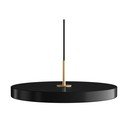Melna LED piekaramā lampa ar metāla abažūru ø 43 cm Asteria Medium – UMAGE