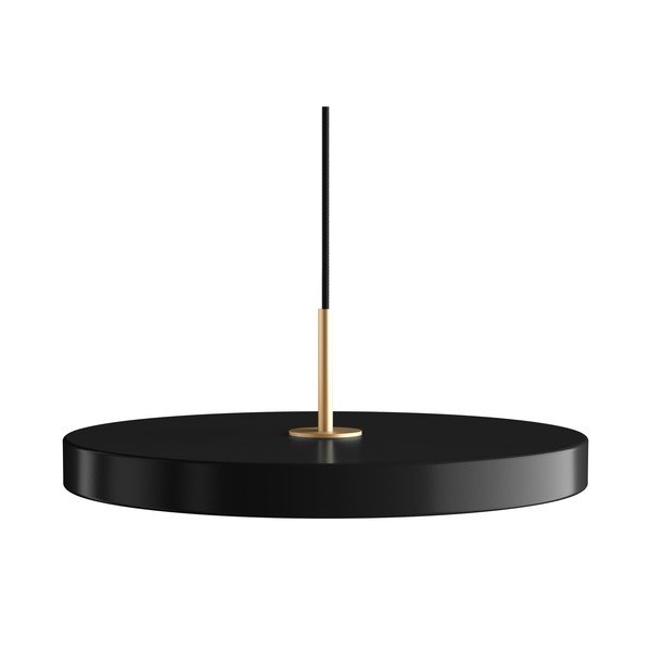 Melna LED piekaramā lampa ar metāla abažūru ø 43 cm Asteria Medium – UMAGE