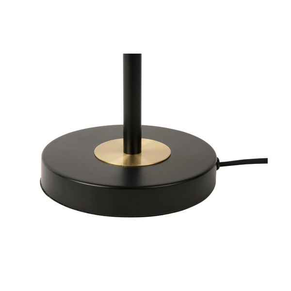 Melna galda lampa ar metāla abažūru (augstums 40 cm) Gold Disc – Leitmotiv-image-3