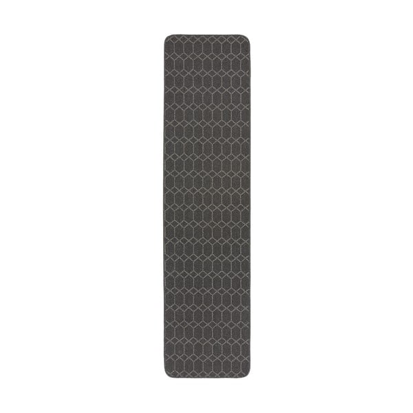 Tumši pelēks mazgājams celiņa paklājs 57x230 cm Argyll – Flair Rugs