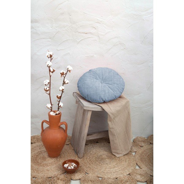 Gaiši zils spilvens Really Nice Things Cojin Redondo Light Blue, ⌀ 45 cm-image-1