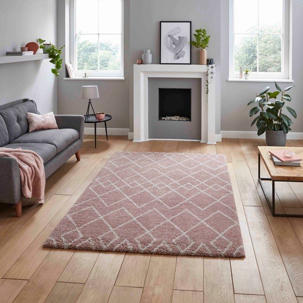 Rozā paklājs 160x220 cm Royal Nomadic – Think Rugs-image-1
