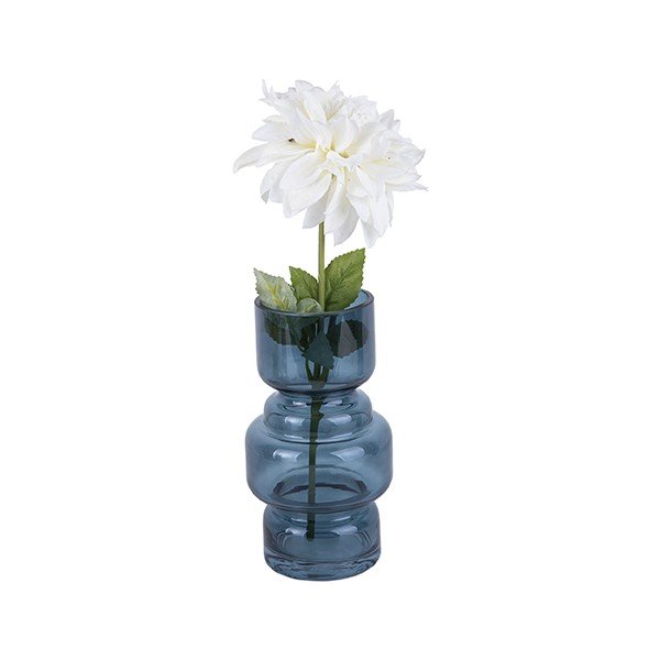Zila stikla vāze PT LIVING Courtly, augstums 20 cm-image-2