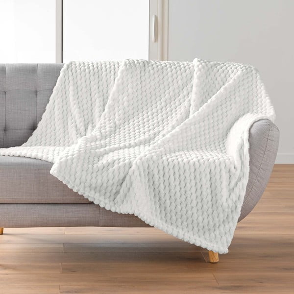 Krēmkrāsas pleds no mikroflaneļa 125x150 cm Mini Frosty – douceur d'intérieur-image-1