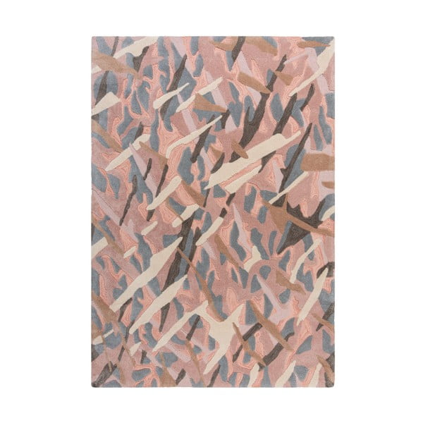 Pelēki rozā paklājs Flair Rugs Bark, 120 x 170 cm