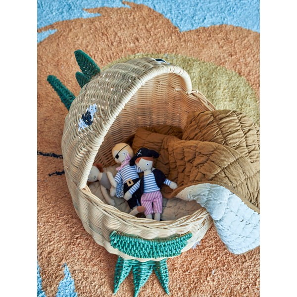 Dabīga toņa rotangpalmas bērnu rotaļlietu grozs 37x57x48 cm Eddi – Bloomingville Mini-image-4