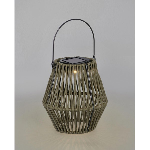 Haki LED laterna ar saules baterijām (augstums 17 cm) Juny – Yes Everyday-image-1