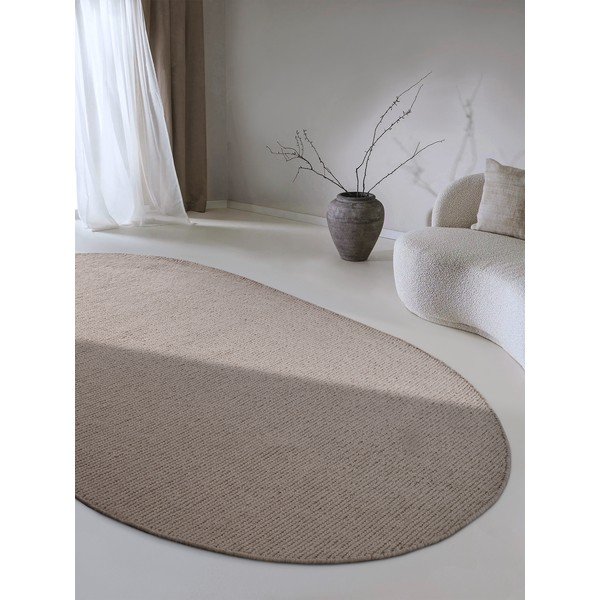 Gaiši brūns ar rokām darināts vilnas paklājs 160x230 cm Francois – Villeroy&Boch-image-1