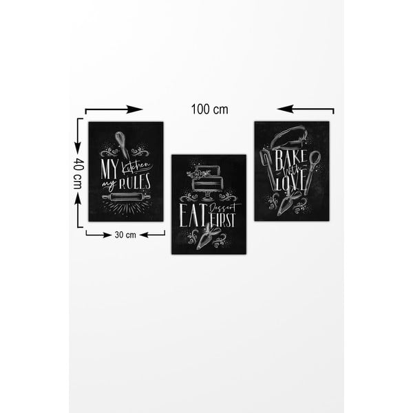 Izkārtne (3 gab.) 30x40 cm – Wallity-image-1