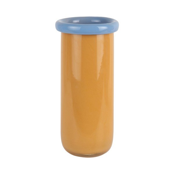 Sinepju dzeltena stikla vāze (augstums 30,5 cm) Plegado  – PT LIVING