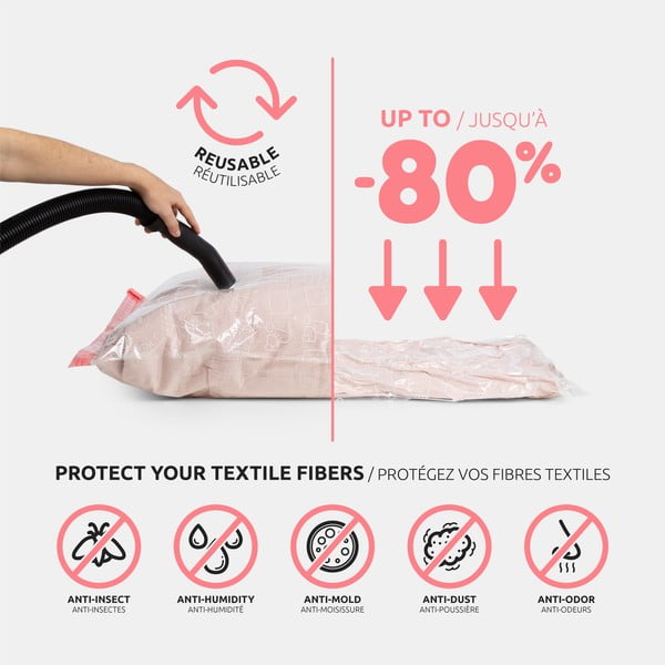 Vakuuma maisi apģērbam (6 gab.) Vacuum M – Compactor-image-4