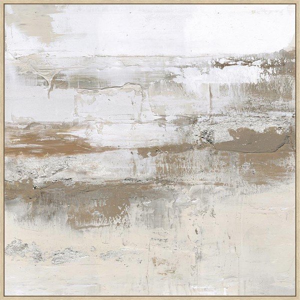 Glezna ar rokām krāsotiem elementiem ar rāmi/uz audekla 85x85 cm Bold – Bizzotto
