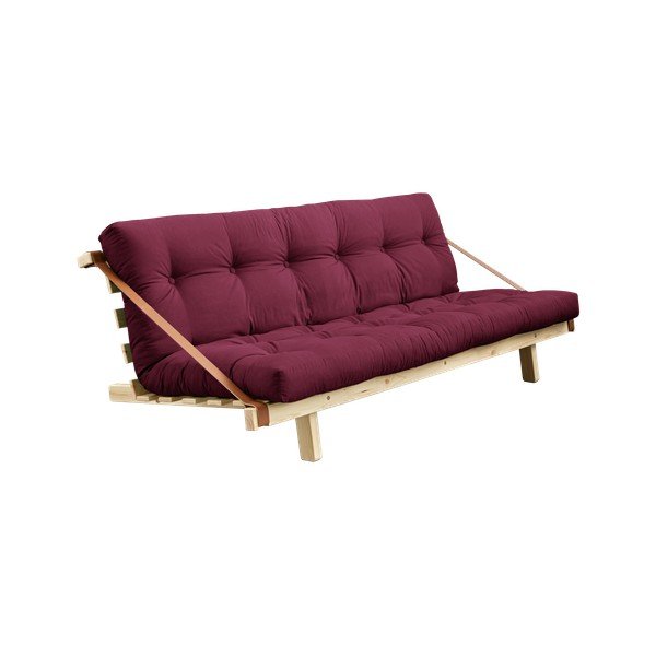 Izvelkamais dīvāns Karup Design Jump Natural Clear/Bordeaux-image-4