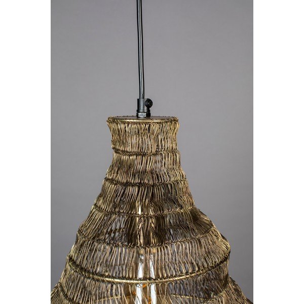 Piekaramā lampa zelta krāsā ar metāla abažūru 36x36 cm Luca – Dutchbone-image-4