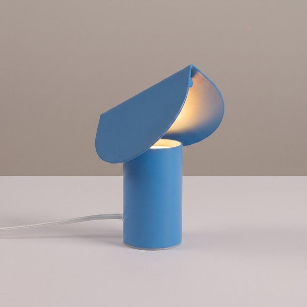 Gaiši zila alumīnija LED galda lampa (augstums 15 cm) BISCUIT – Thoro-image-1