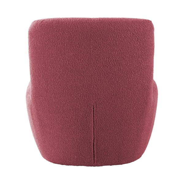 Rozā atpūtas krēsls no buklē auduma Ada – Leitmotiv-image-4