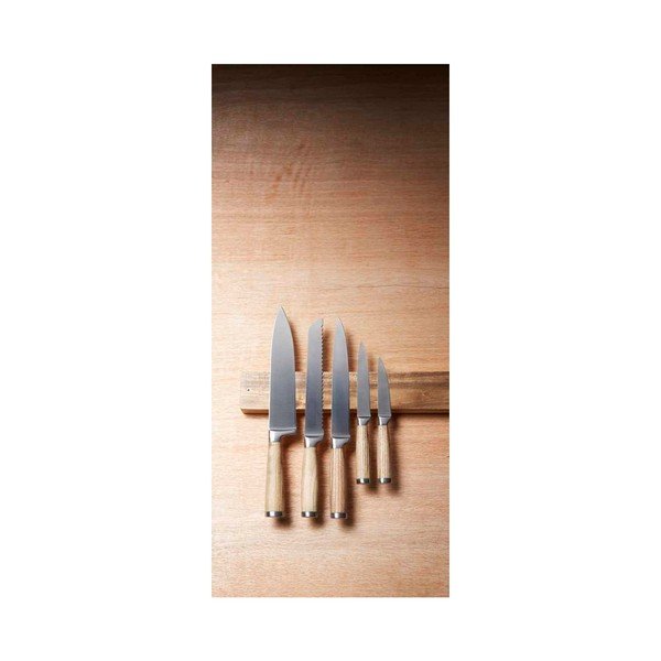 Pie sienas stiprināms magnētiskais nažu turētājs no akācijas koka Kitchen Craft-image-3