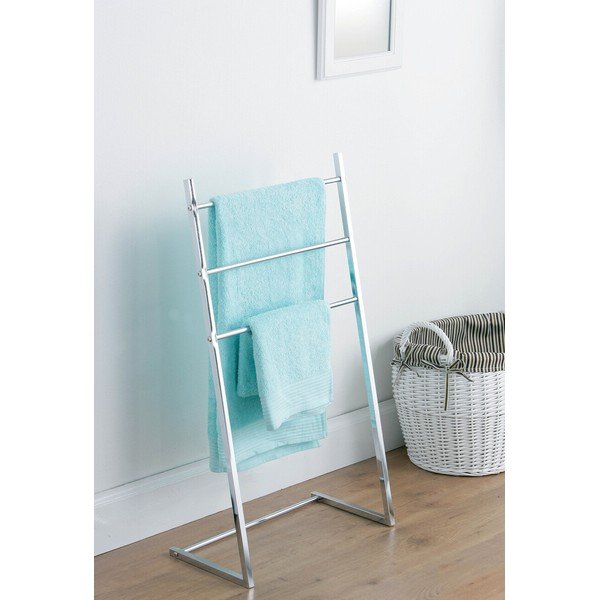 Sudraba krāsas metāla dvieļu turētājs Dara – Premier Housewares-image-1