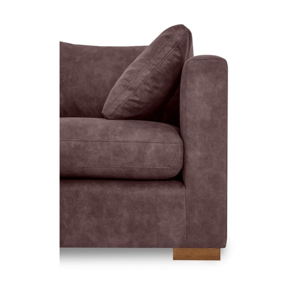 Tumši brūns stūra dīvāns no ādas imitācijas (ar kreiso stūri) Hamburg – Scandic-image-4