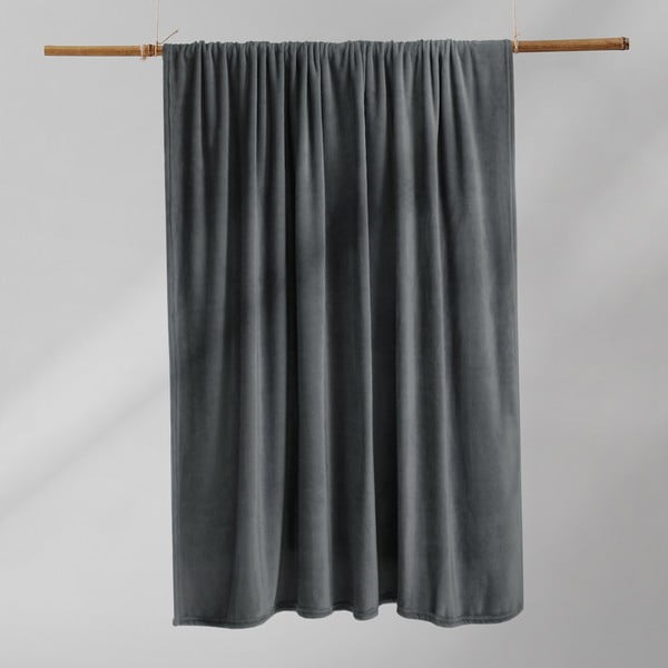 Tumši pelēka mikrošķiedras sega DecoKing Mic, 150 x 200 cm-image-3