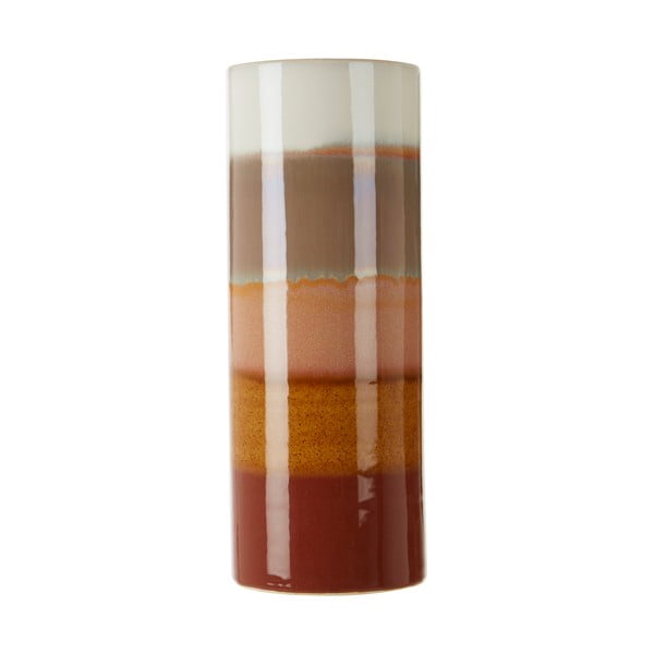Bēšīgi brūna keramikas vāze Premier Housewares Sorrell, augstums 40 cm