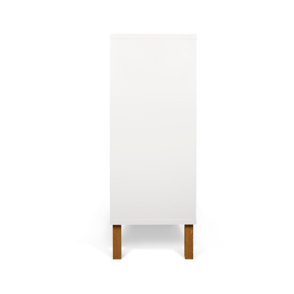 Balta augsta kumode TemaHome Niša Modelis-image-2