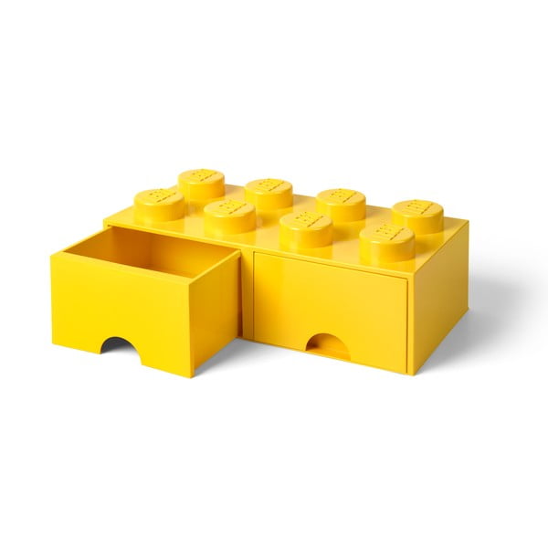 Dzeltena glabāšanas kaste ar divām atvilktnēm LEGO®-image-3