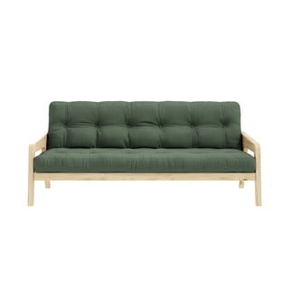 Izlaižams dīvāns Karup Design Grab Natural Clear Olive Green