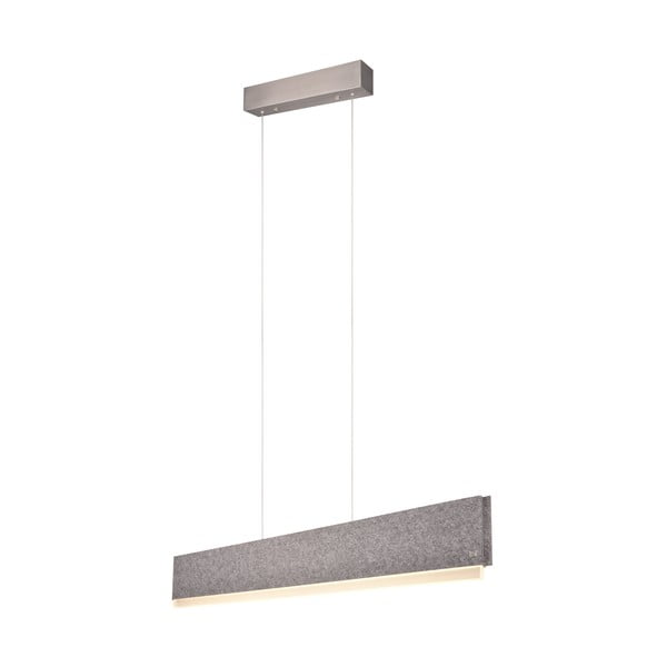 Pelēka LED piekaramā lampa ar balss vadību/ar mobilās lietotnes vadību no auduma Cicara – CINQUE-image-1