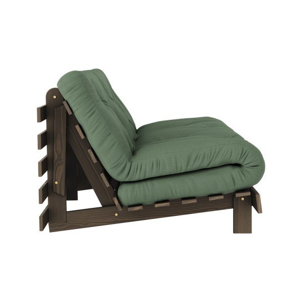 Zaļš izvelkamais dīvāns 160 cm Roots – Karup Design-image-4