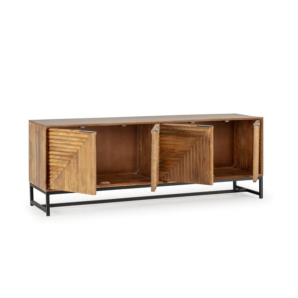 Dabīga toņa mango masīvkoka TV galdiņš 160x58x40 cm Nereida – MOME-image-3