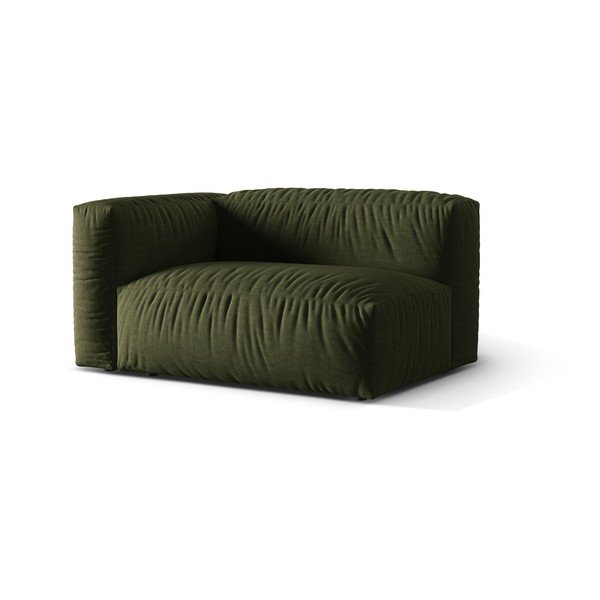 Zaļa modulārā dīvāna daļa (ar kreiso stūri) Martina – Micadoni Home-image-1